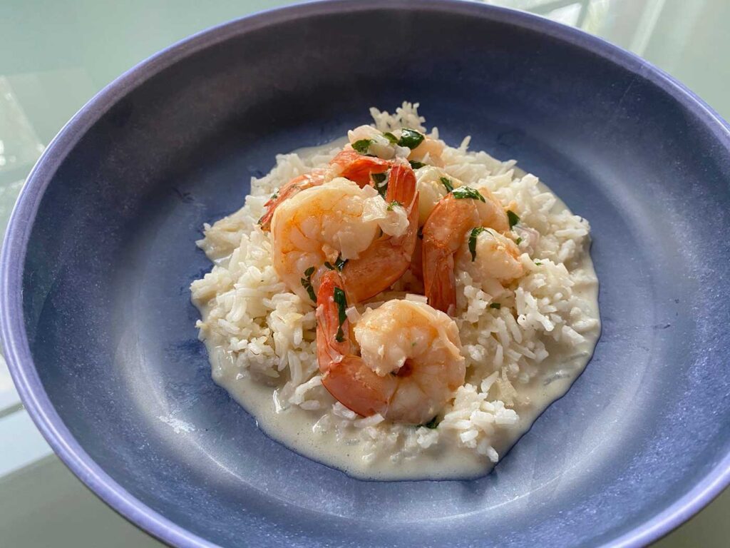 Pan-Asian and Caribbean Shrimp with Basmati Rice Recipe